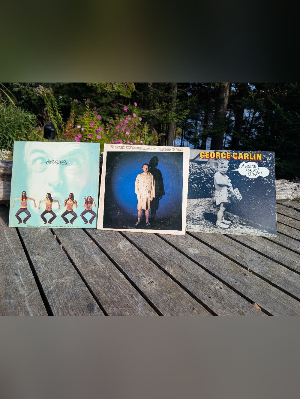 Vintage George Carlin 3 LP Vinyl Record Lot - Stand Up Comedy Bundle